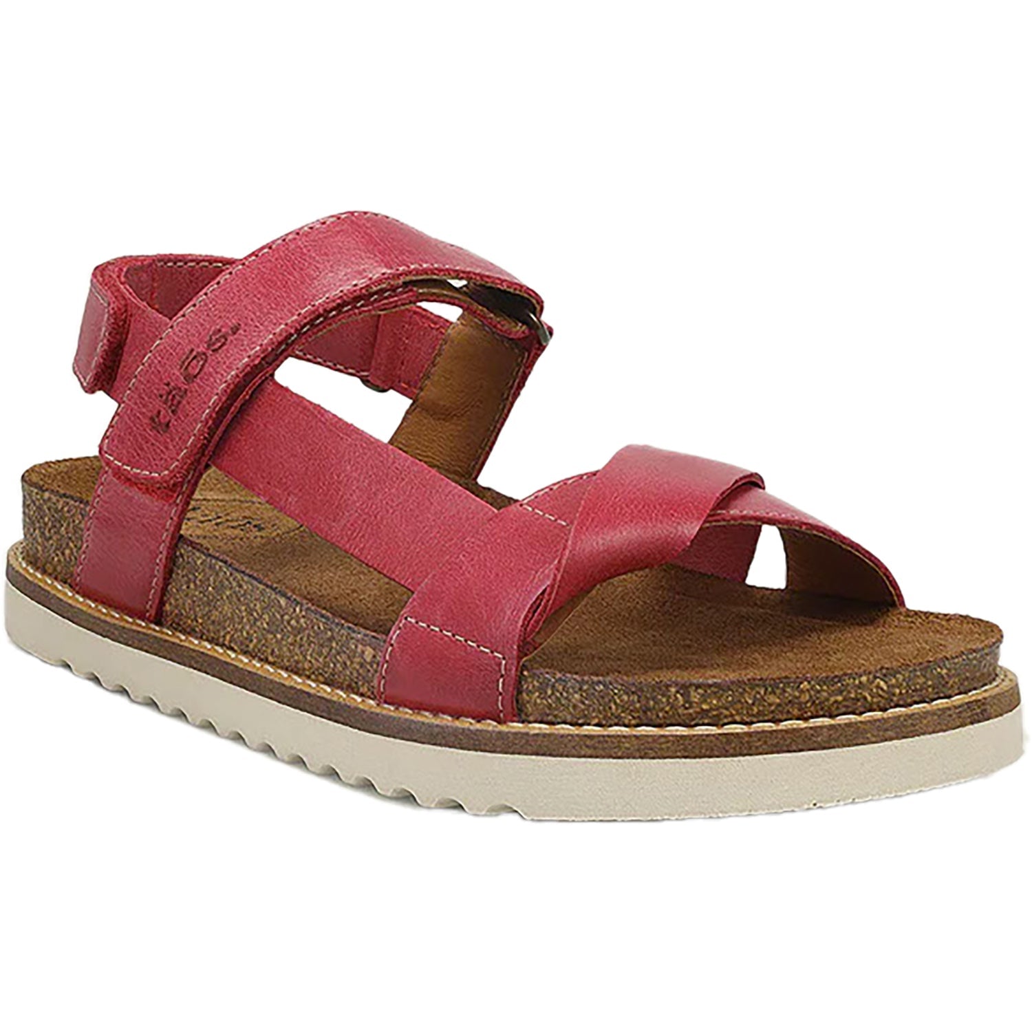 Taos Sideways Women's Ankle Strap Sandals Magenta Leather