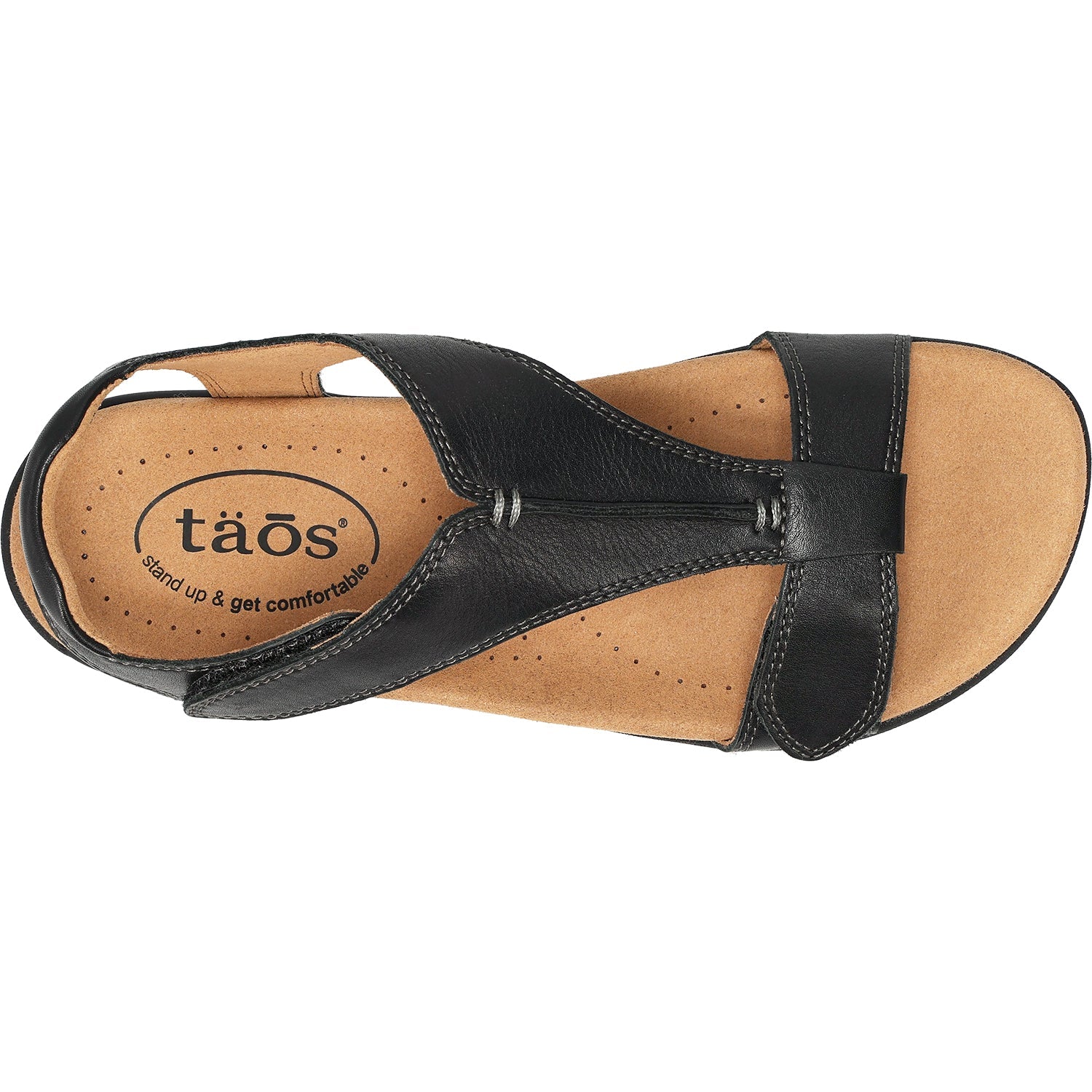 Taos The Show Women's Sandals Black Leather