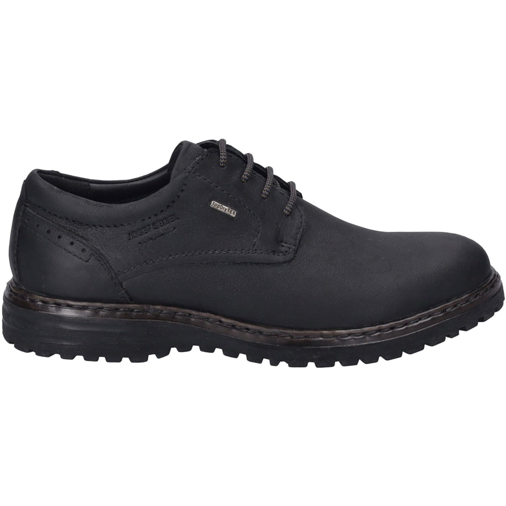 Josef Seibel Errol 50 Waterproof Men's Waterproof Shoes Black Oiled Leather