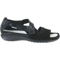 Naot Papaki Women's Sandals Black Patent/Black Velvet Leather