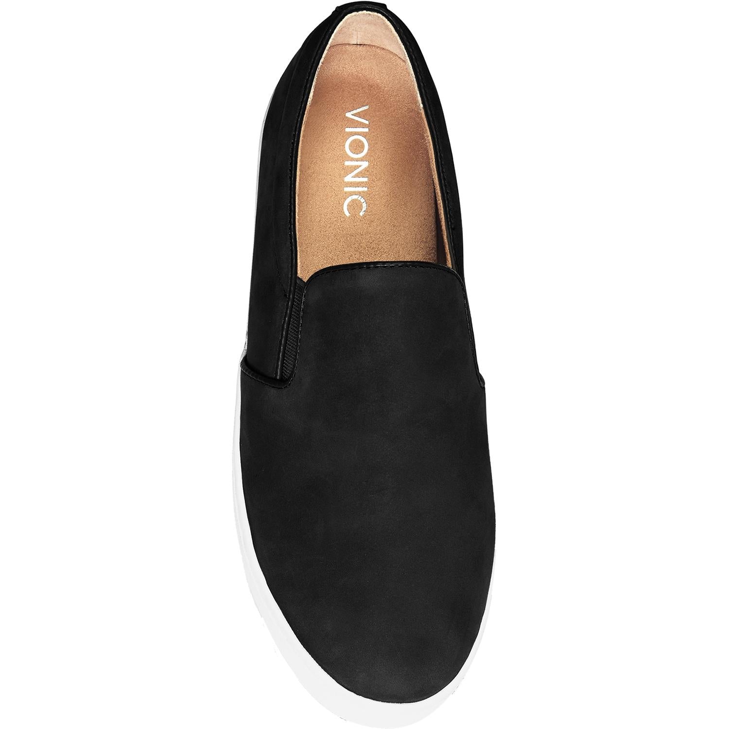 Vionic Midi Women's Slip Ons Black Suede
