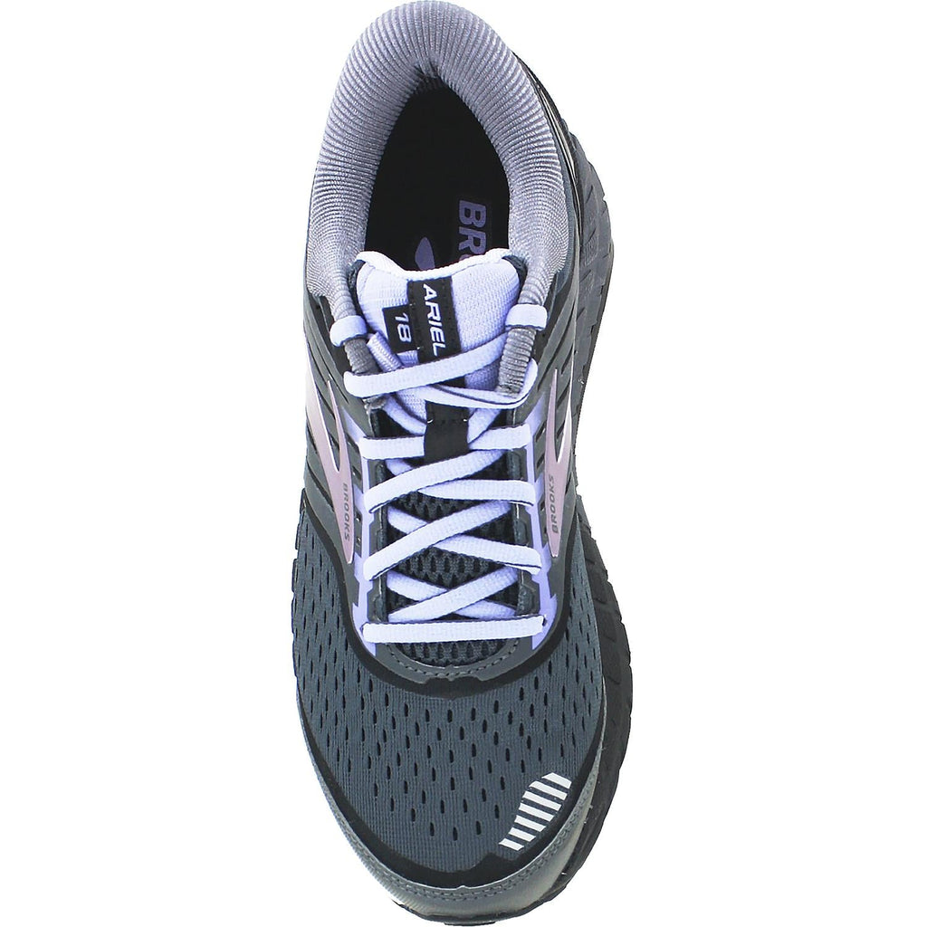 Brooks Ariel 18 Women's Running Shoes Ebony/Black/Thistle Mesh