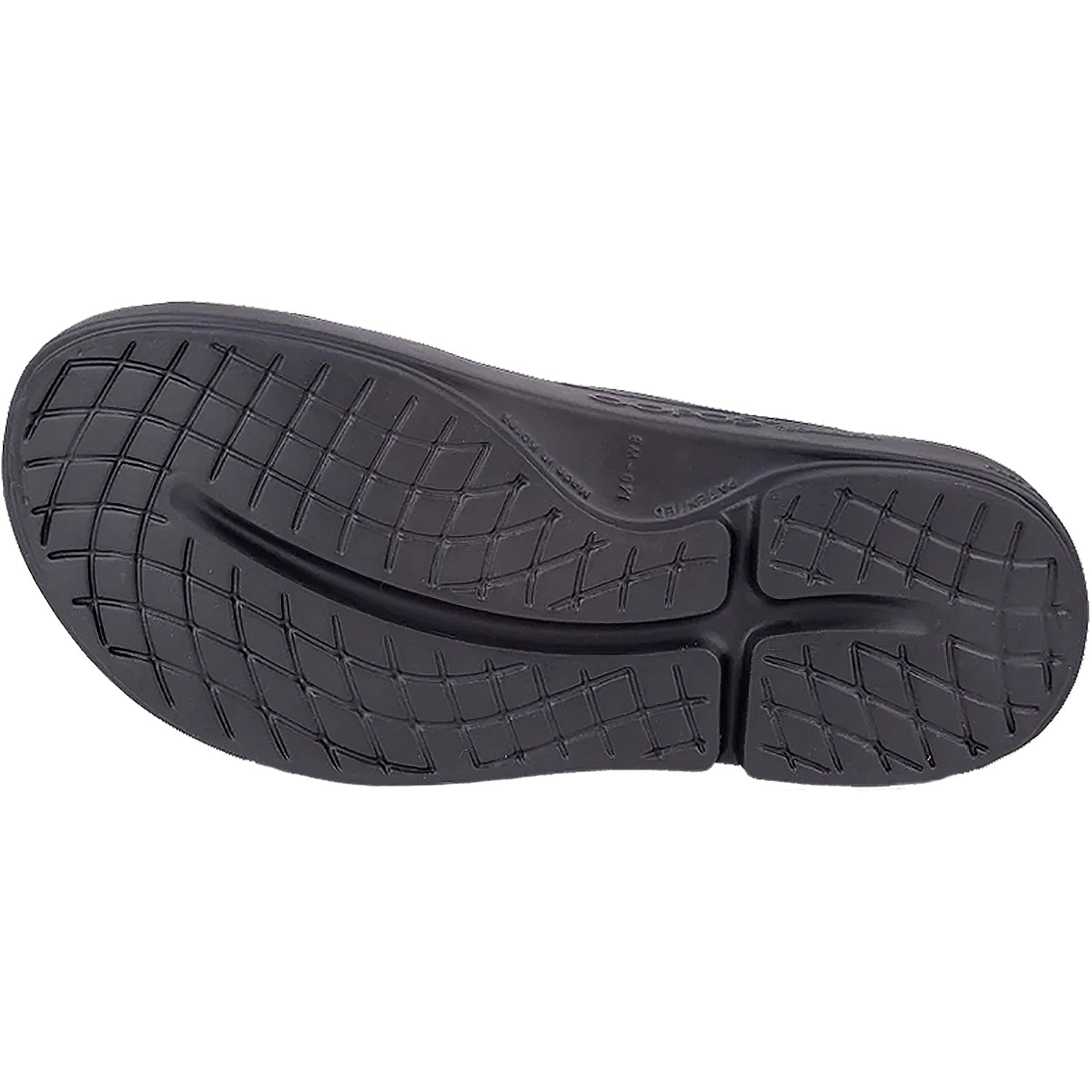 OOFOS OOahh Unisex Slide Sandals Black Synthetic