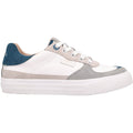 Taos Pop Soul Women's Sporty Lace Up Shoes Grey/Petrol Blue