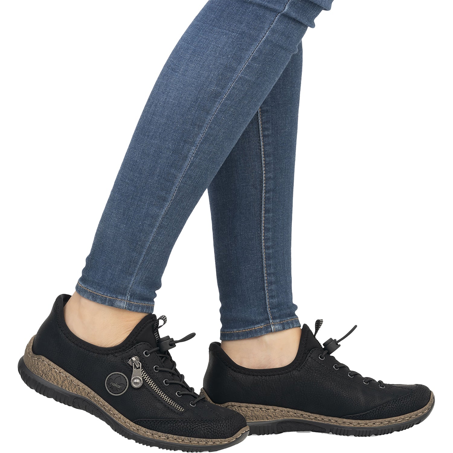 Rieker N3267-01 Women's Shoes Black/Black/Black Synthetic