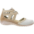 Naot Kata Women's Closed Toe Sandals Beige Iguana/Khaki Leather