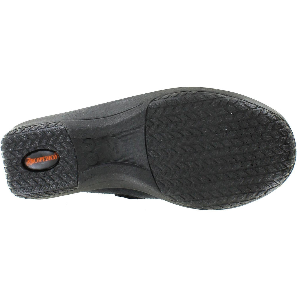 Arcopedico L18 Women's Vegan Shoes Black Synthetic Suede