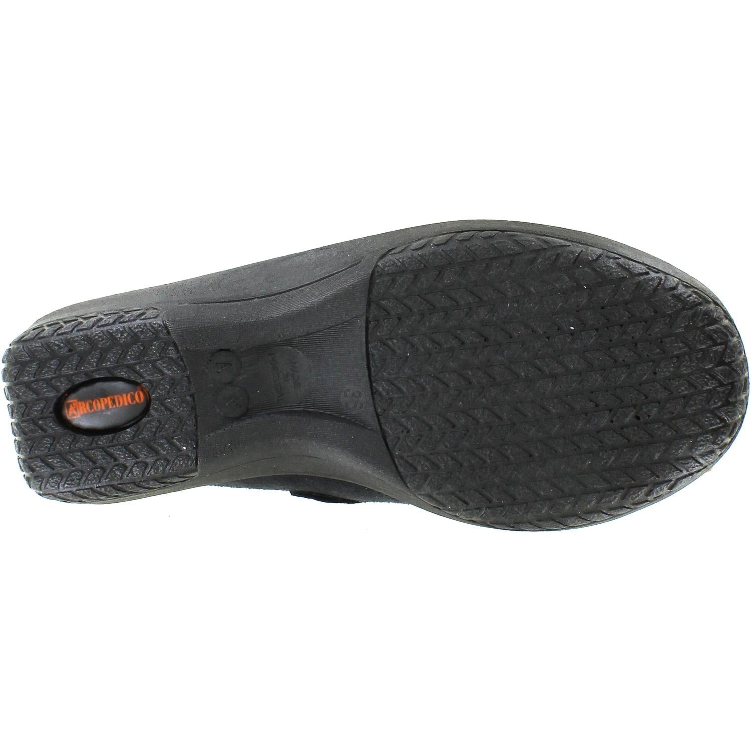 Arcopedico L18 Women's Vegan Shoes Black Synthetic Suede