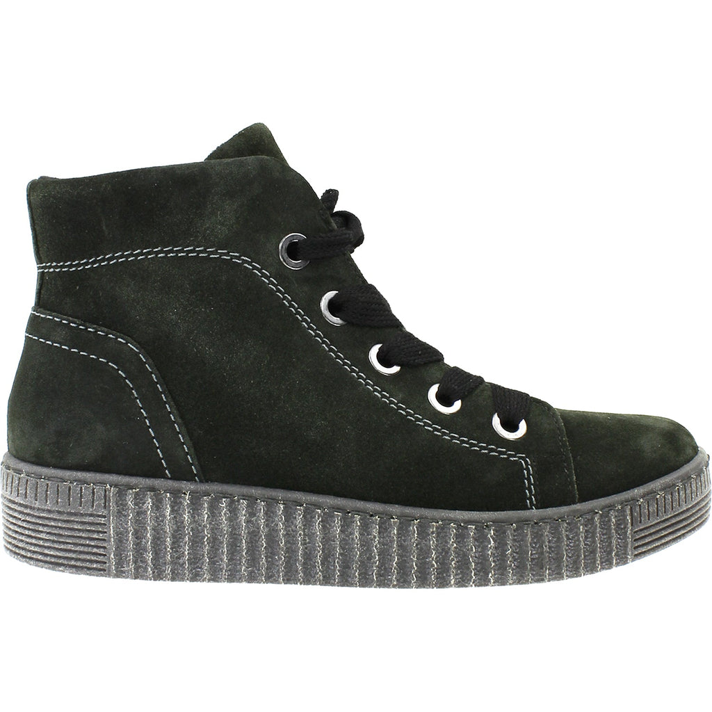 Gabor 9373531 Women's High Top Sneakers Anthracite Suede