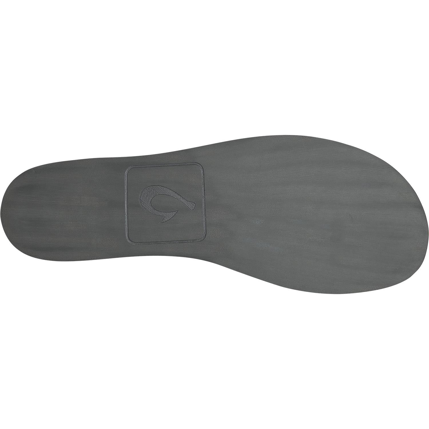 OluKai Moloa Hulu Men's Slippers Black/Black Knit Fabric