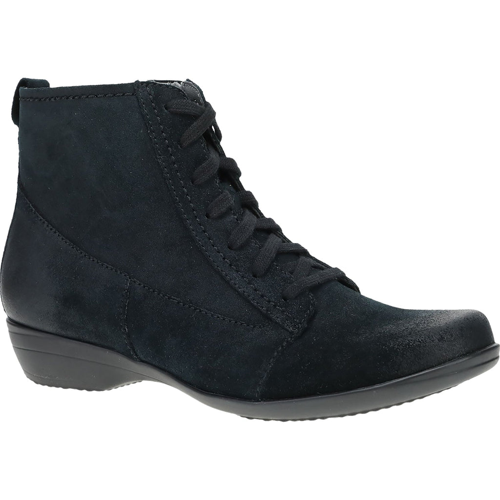 Dansko Fergie Women's Booties Black Burnished Suede