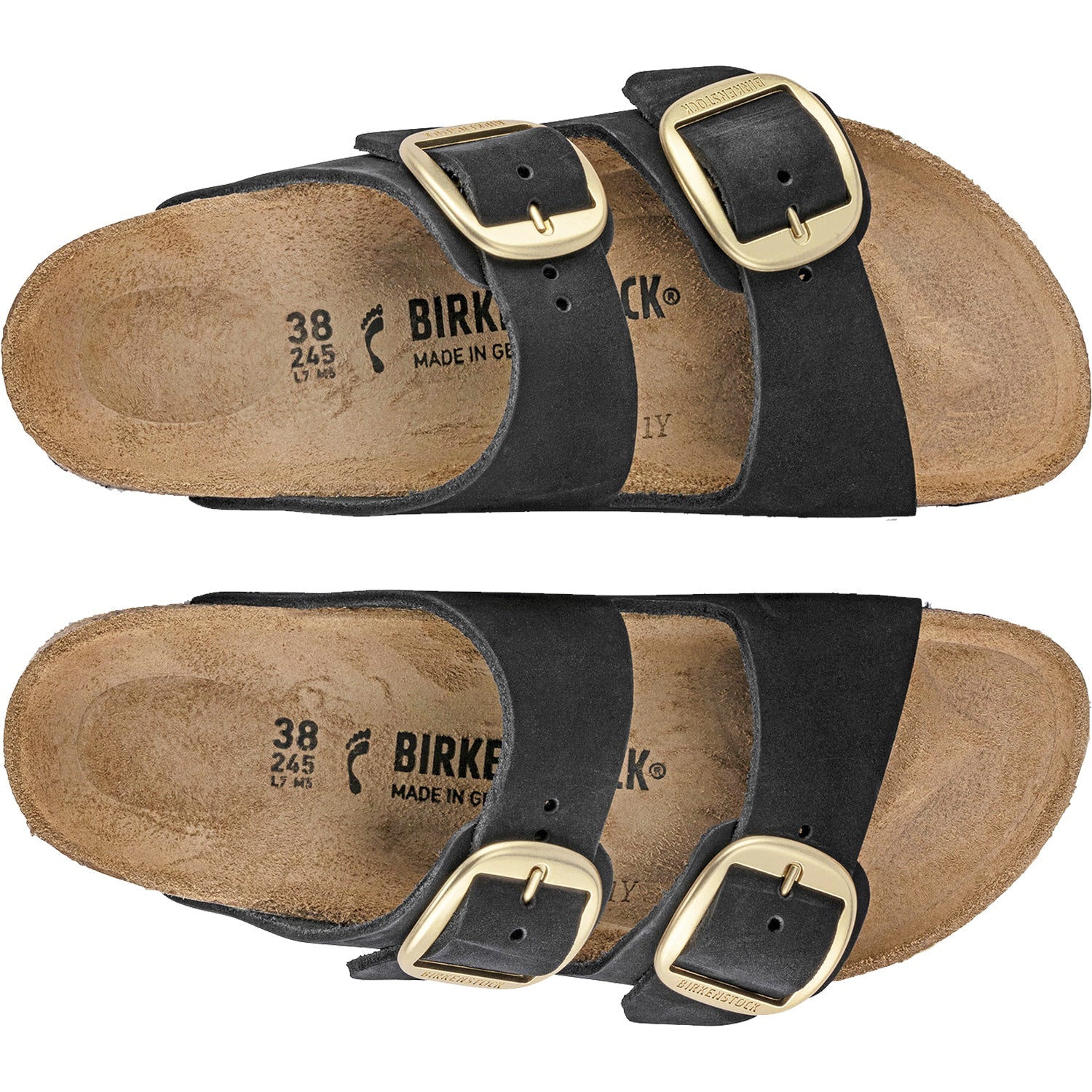Birkenstock Arizona Big Buckle Women's Sandals Black Nubuck