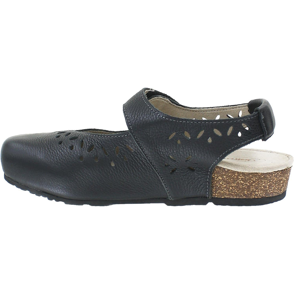 Aetrex Cheryl Women's Sling Back Mary Janes Black Leather