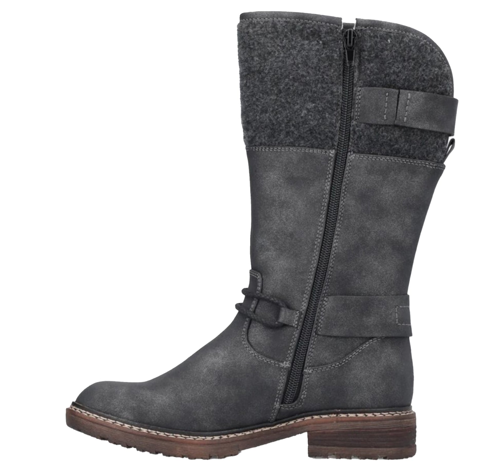 Rieker 94774-45 Dominika 74 Women's Ankle Boots Graphite/Anthrazit Synthetic
