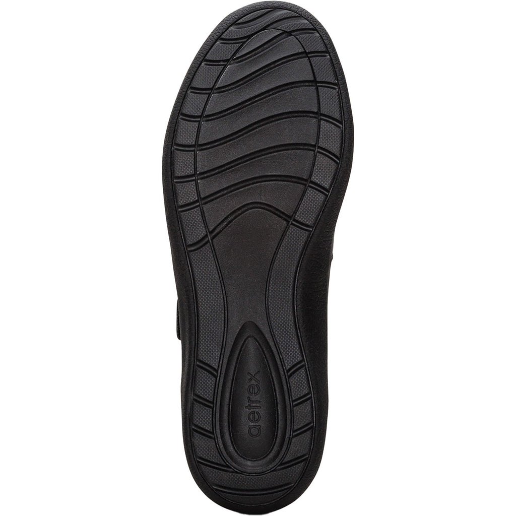 Aetrex Erica Women's Mary Jane Shoes Black Leather