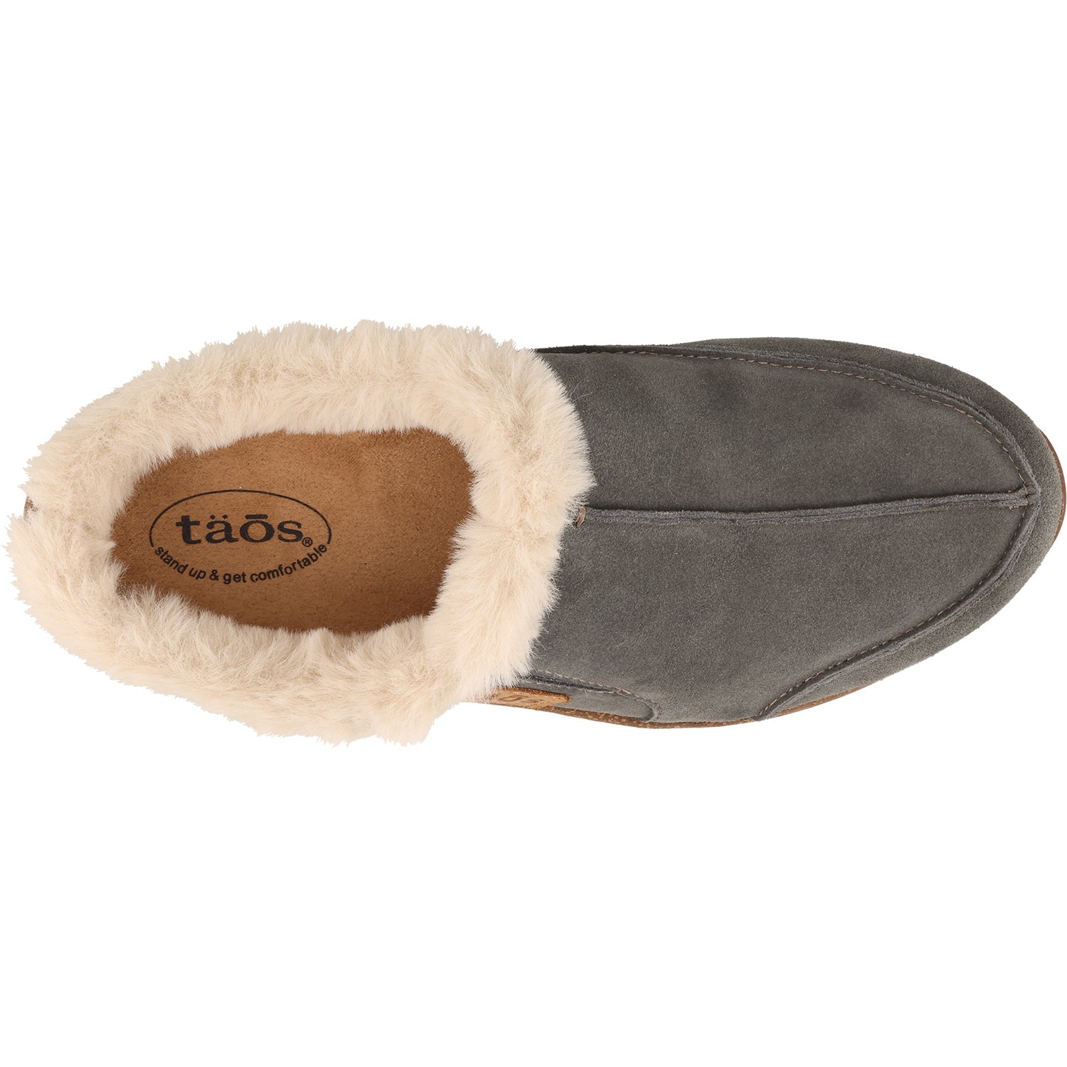 Taos Future Women's Clogs Slippers Dark Grey Suede