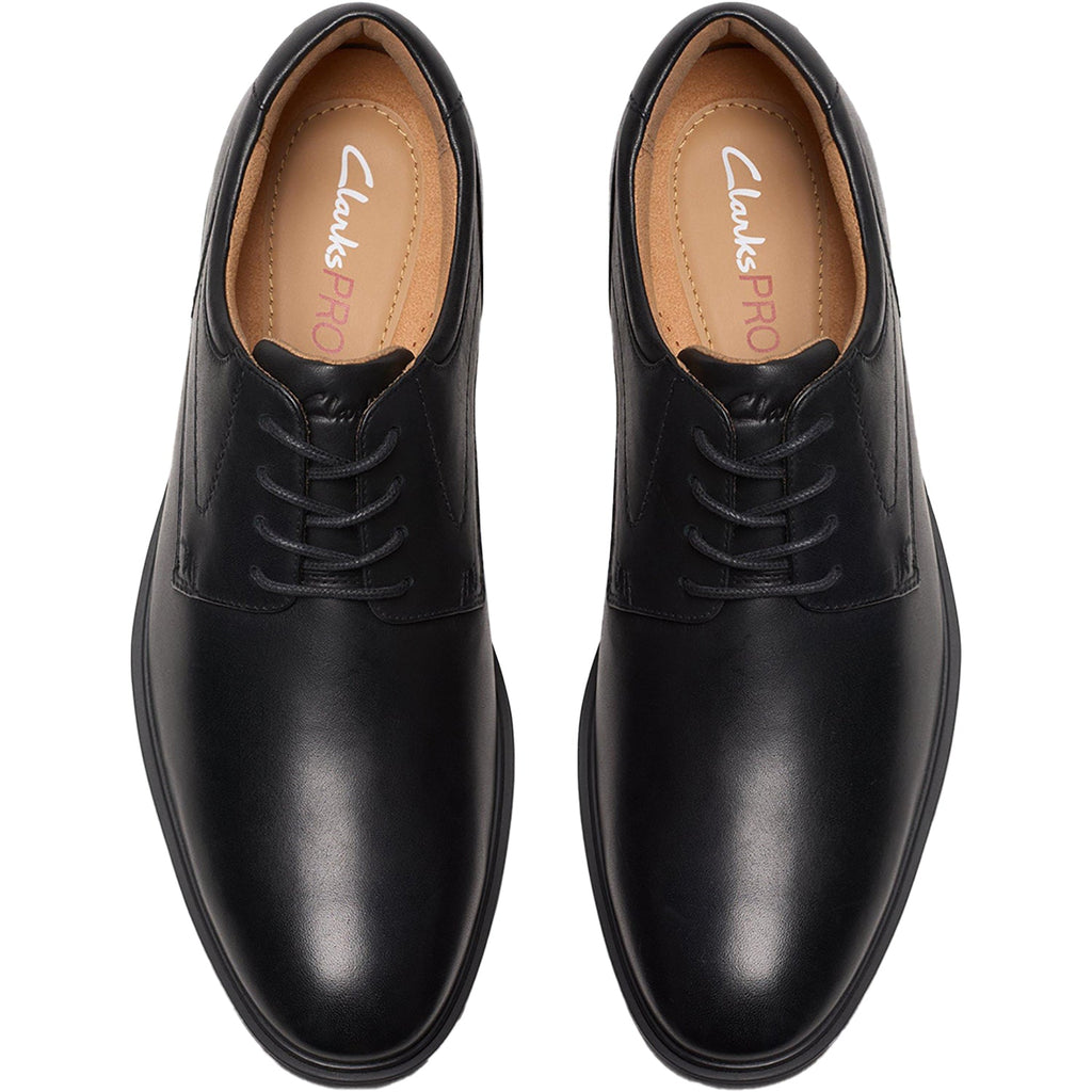 Clarks Eldredge Plain Men's Dress Shoes Black Leather