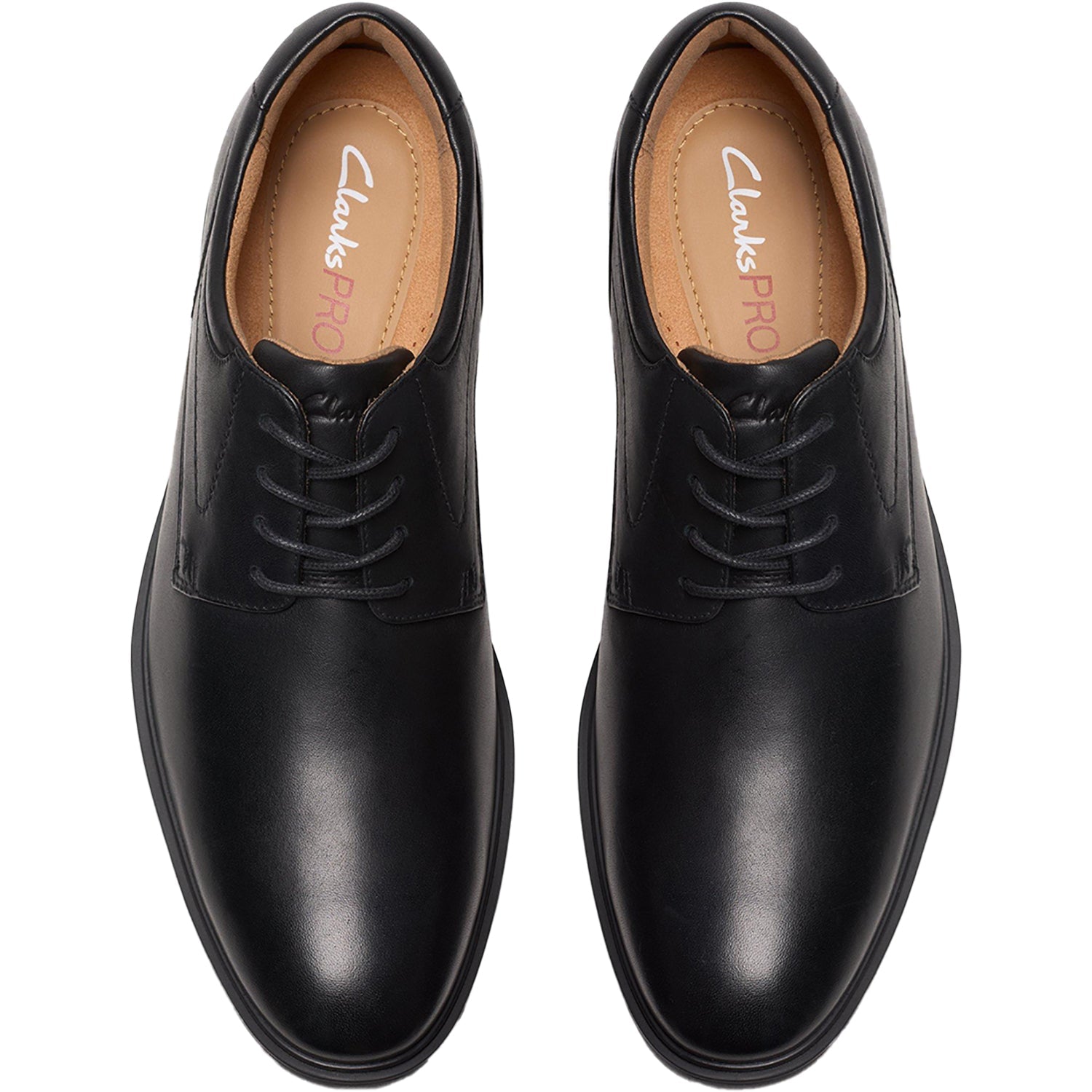 Clarks Eldredge Plain Men's Dress Shoes Black Leather