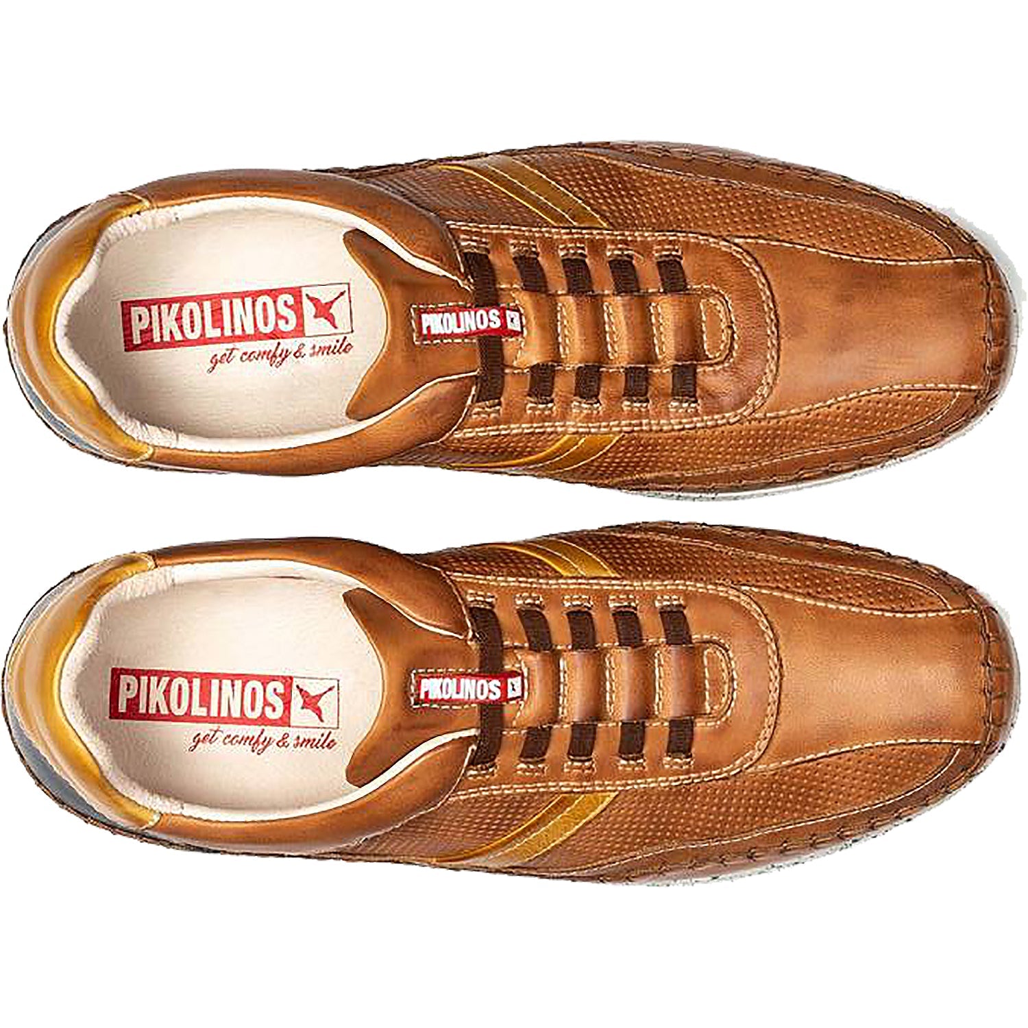 Pikolinos Fuencarral M4U-6046C1 Men's Shoes Brandy Leather