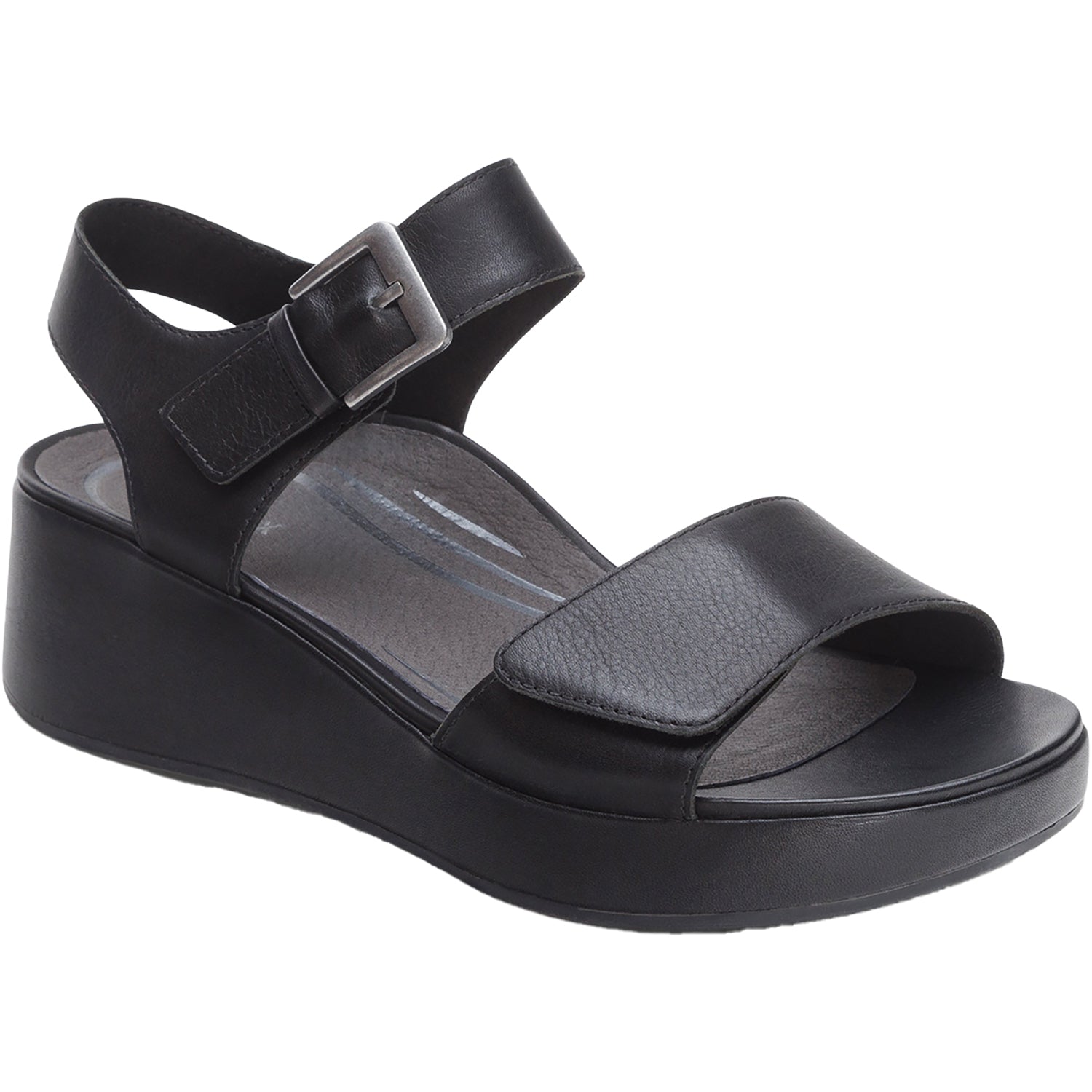 Aetrex Ariel Women's Wedge Sandals Black