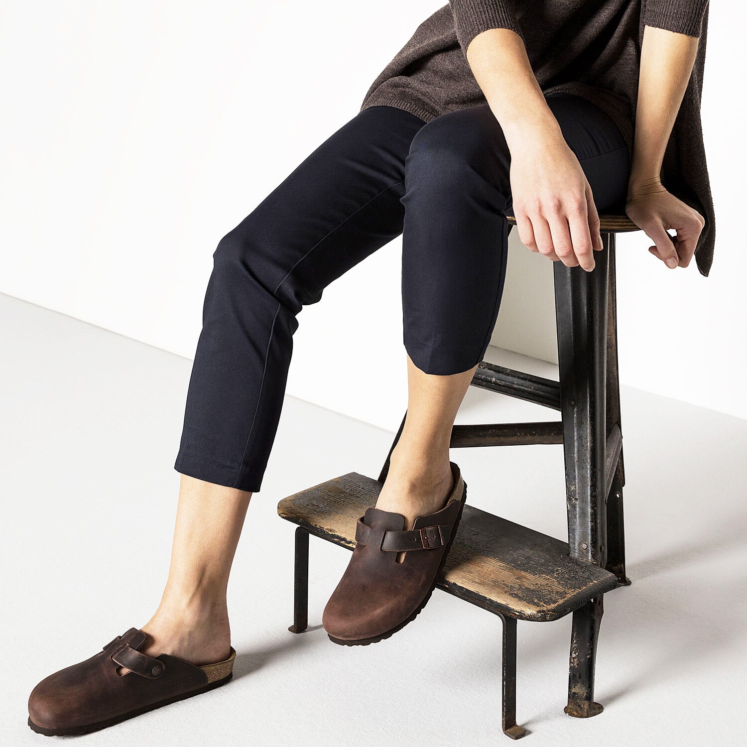 Birkenstock Boston Soft Footbed Unisex Clogs Habana Oiled Leather
