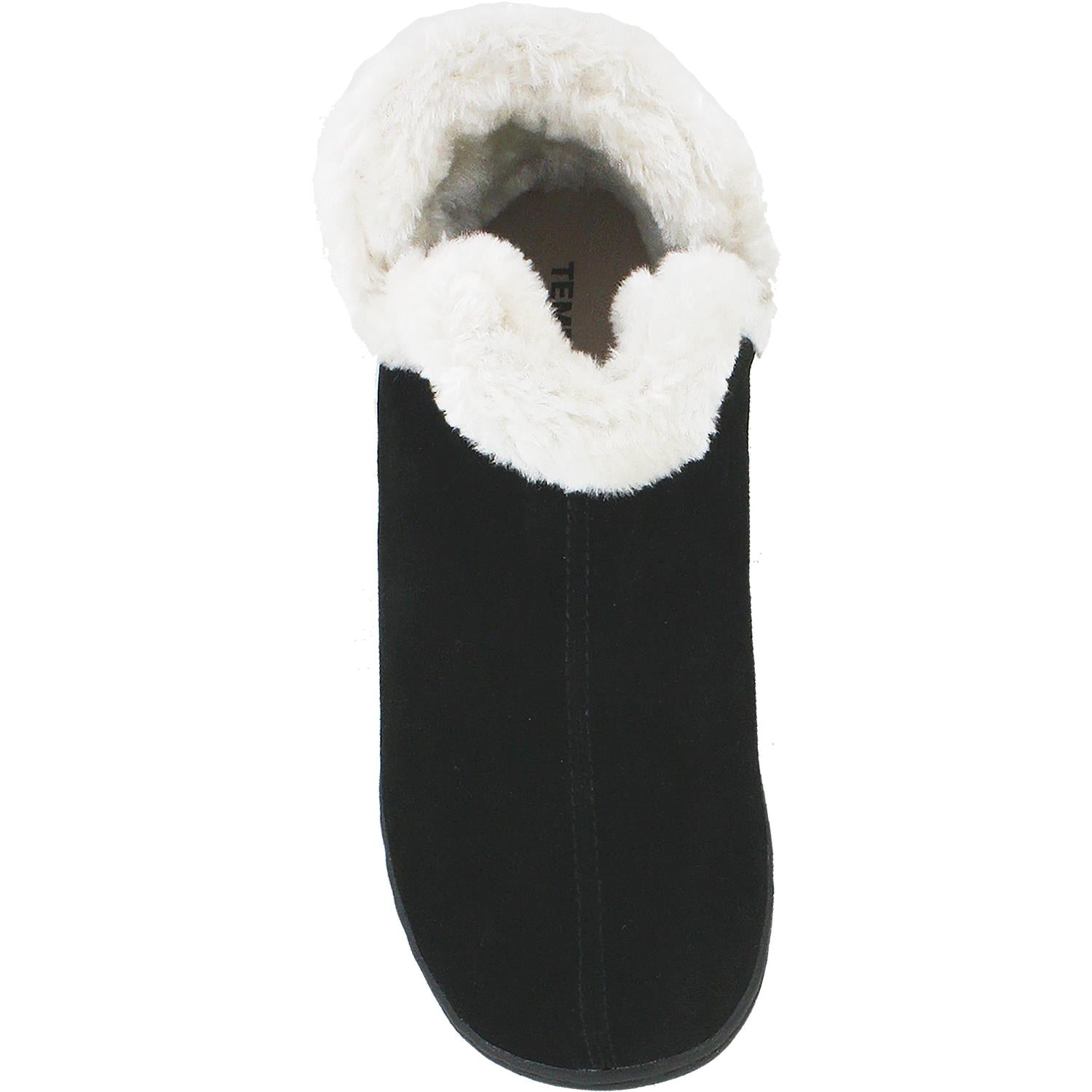 Tempur-Pedic Vallery Women's Tempur-Pedic Slippers Black Suede