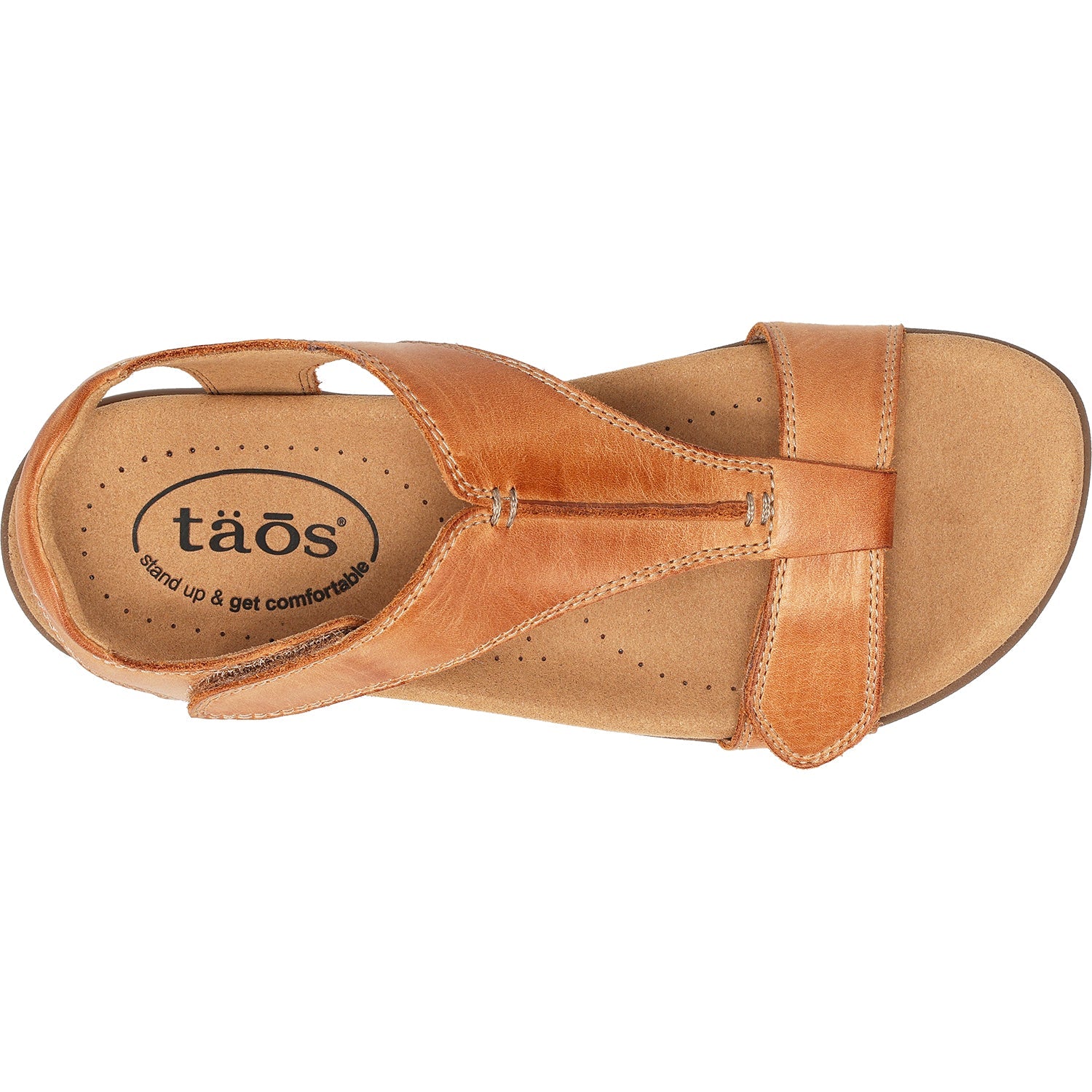 Taos The Show Women's Sandals Caramel Leather
