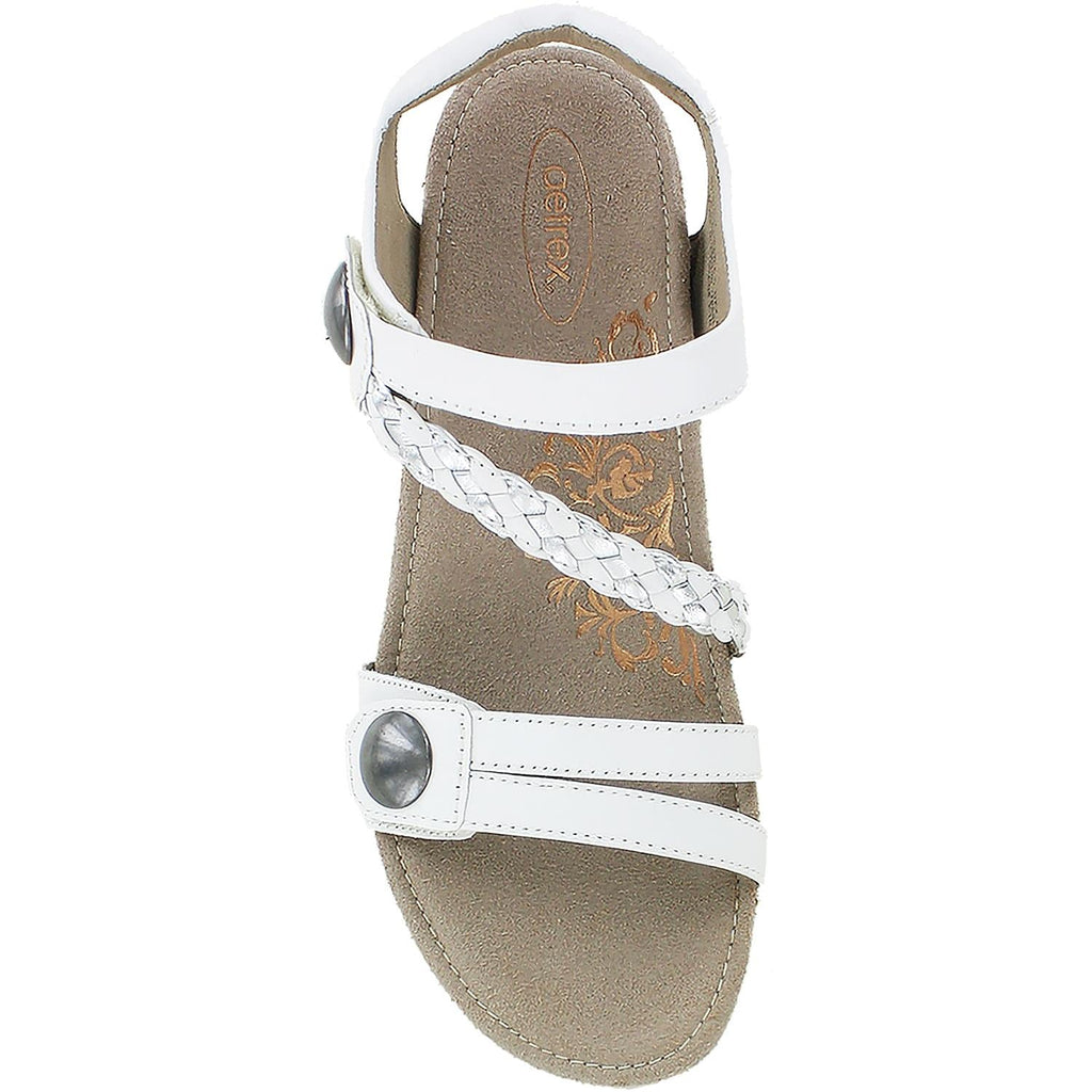 Aetrex Naya Women's Sandals White Leather