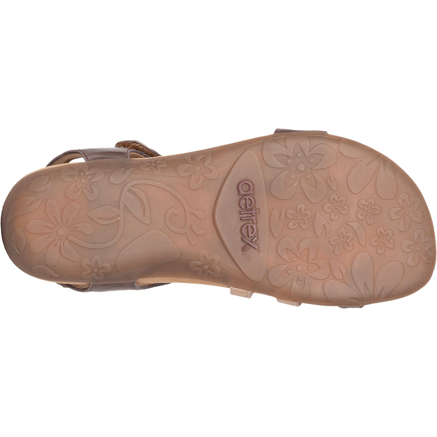 Aetrex Jess Women's Ankle Strap Sandals Bronze Synthetic