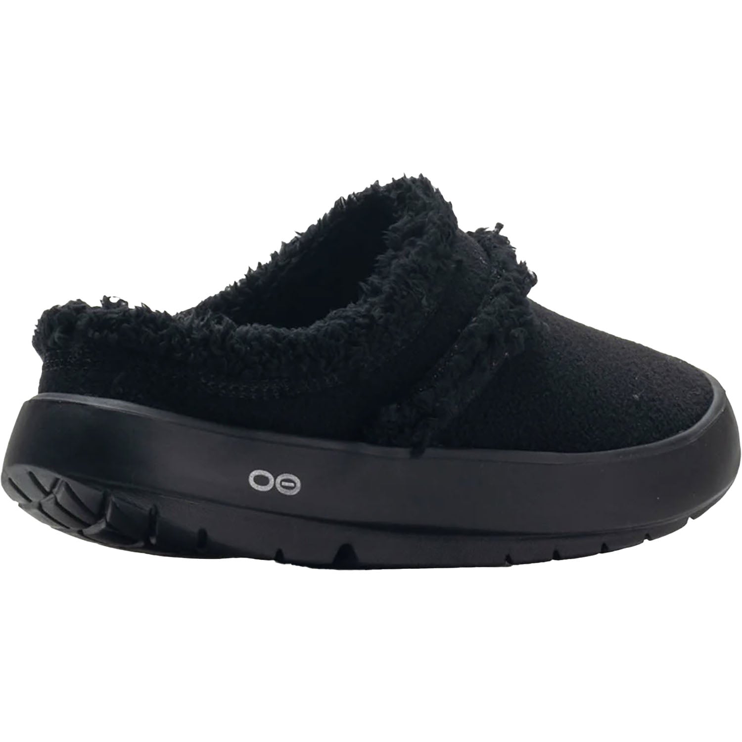 OOFOS OOcoozie Mule Women's Slippers Black Vegan Sherpa