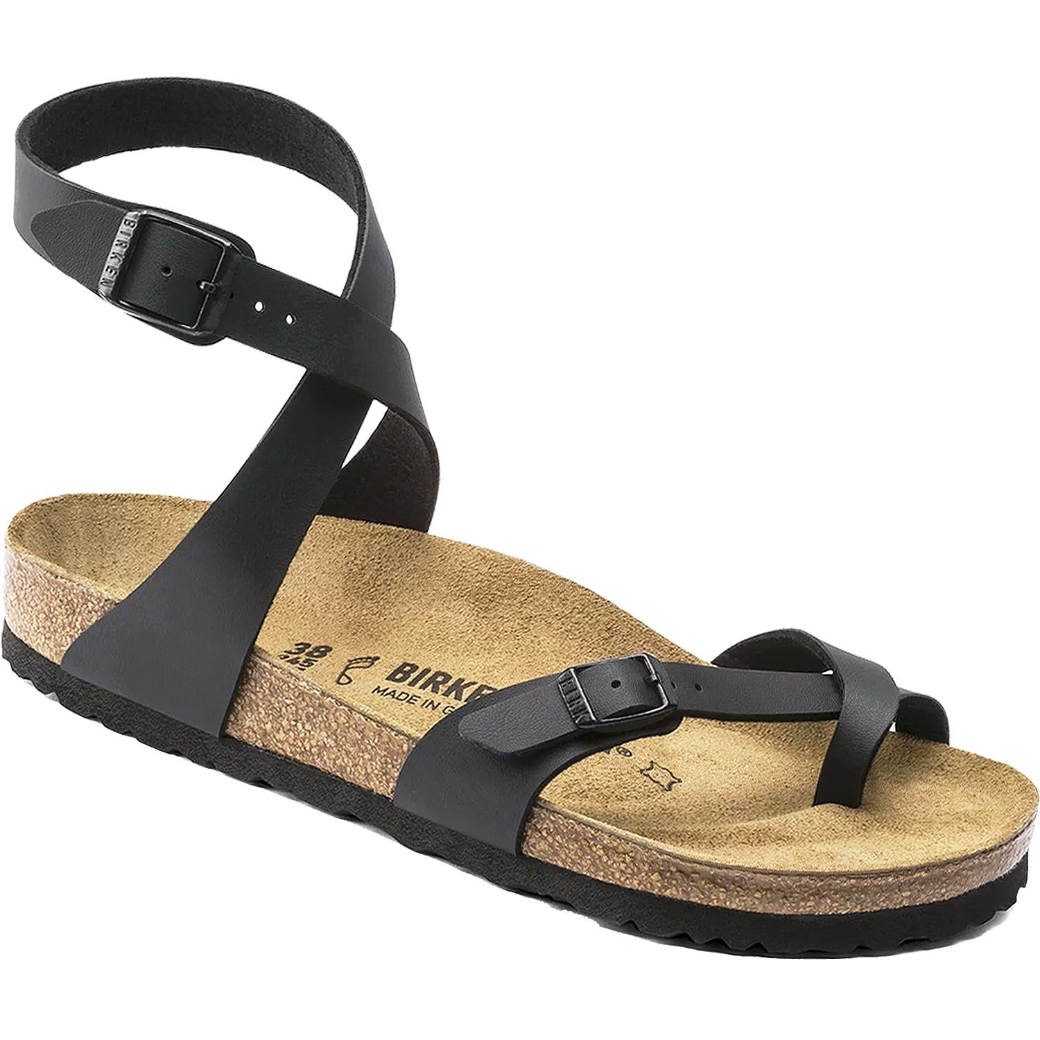 Birkenstock Yara Women's Thong Sandals Black Birko-Flor