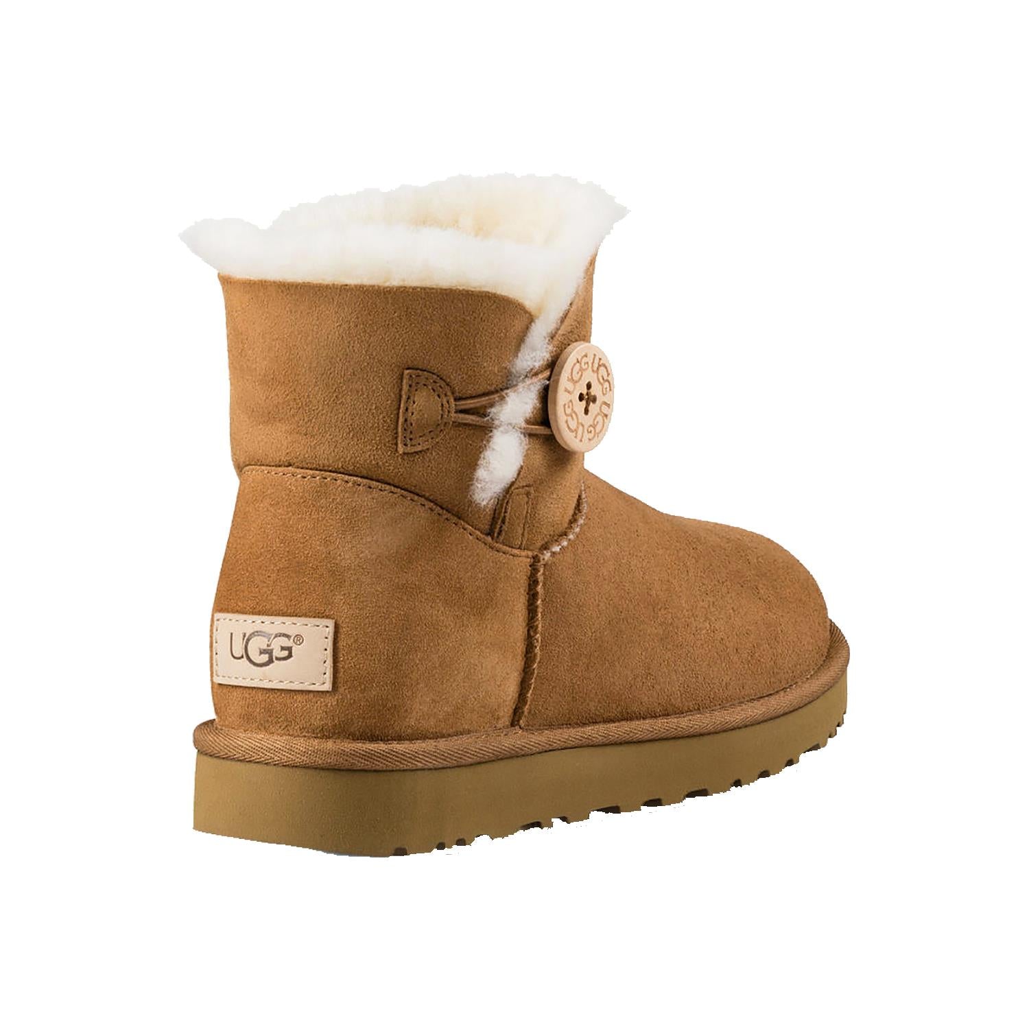 UGG Mini Bailey Button II Women's Chestnut Sheepskin