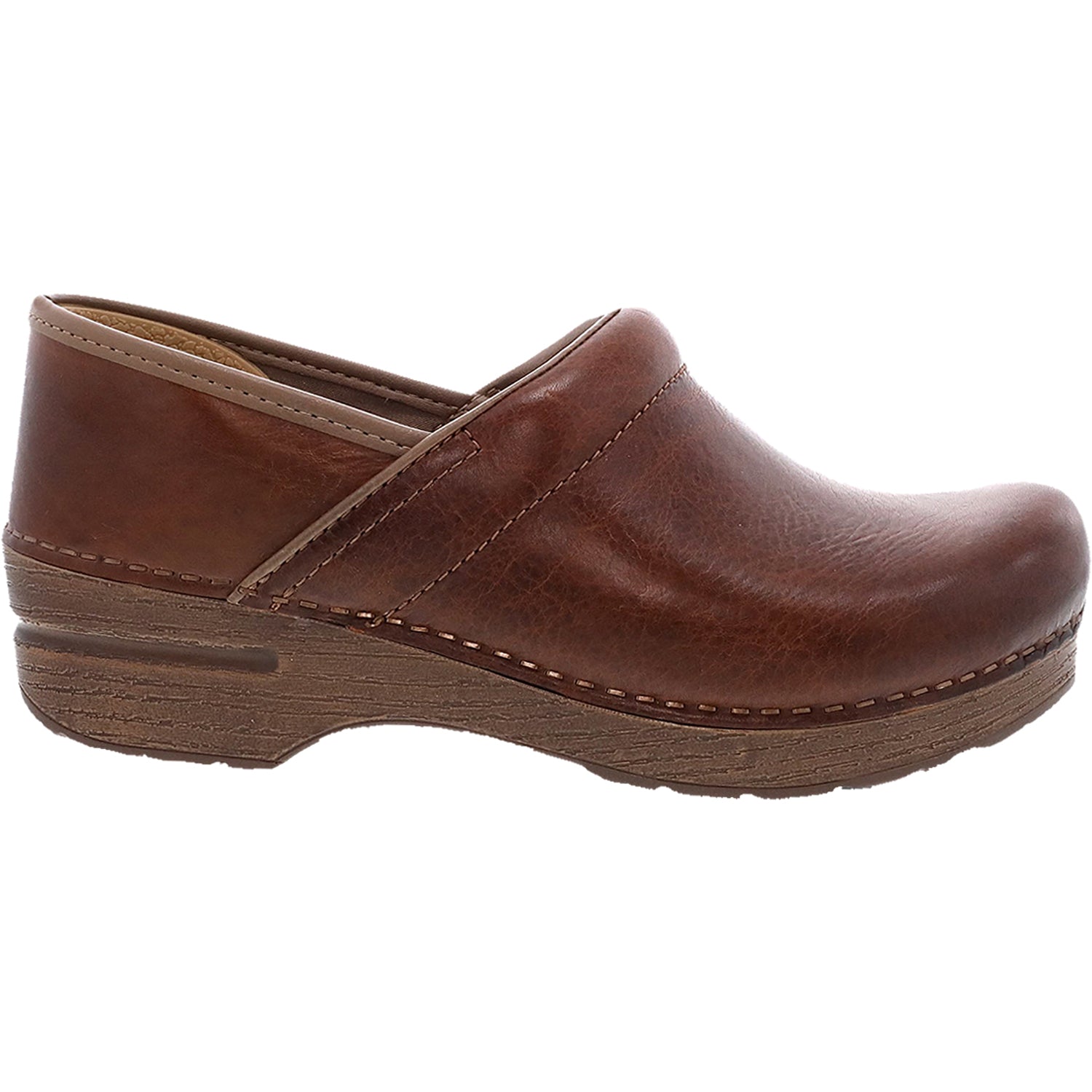 Dansko Professional Women's Closed Back Clogs Saddle Full Grain Leather
