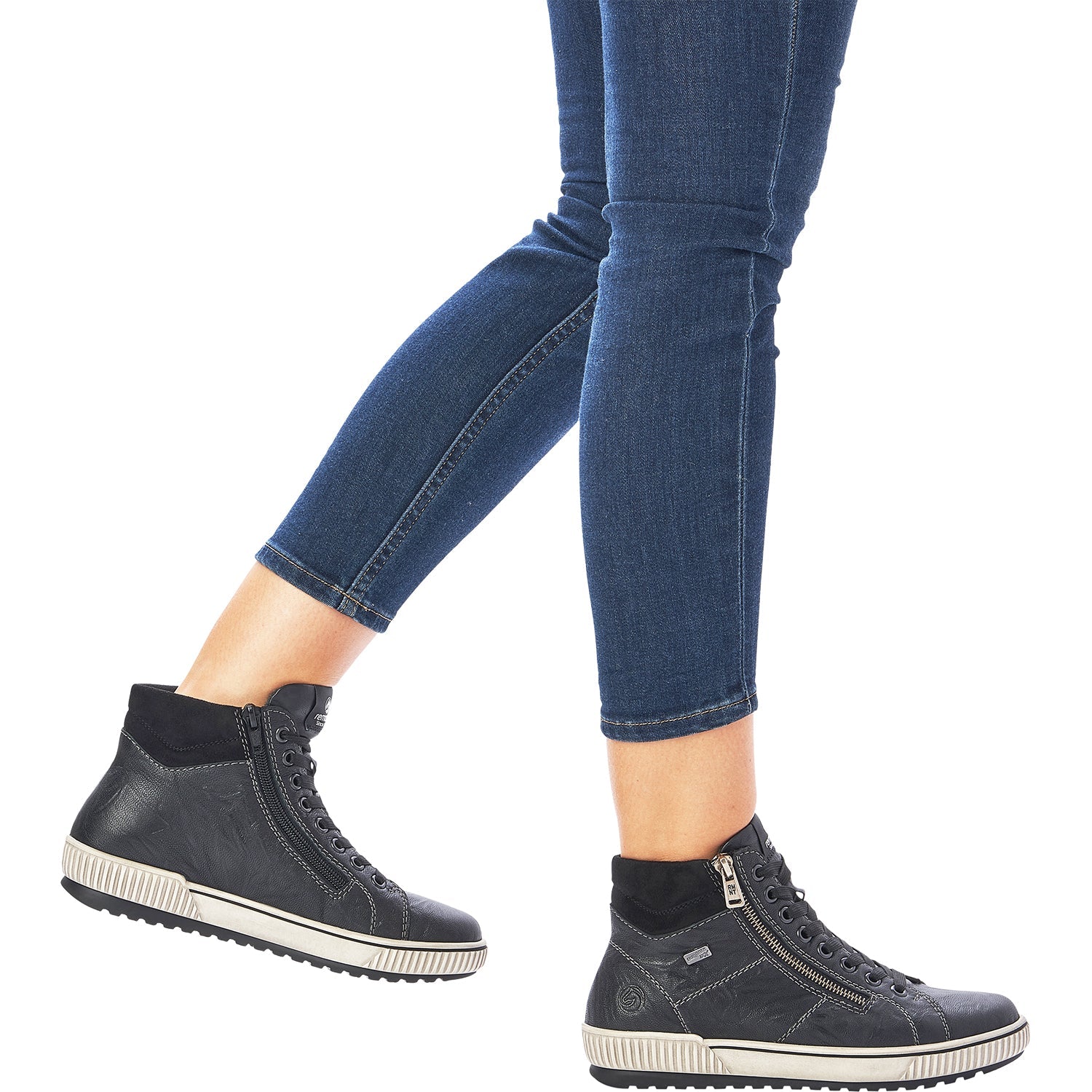 Remonte D0772-01 Maditta 72 Women's Sneakers Black Leather