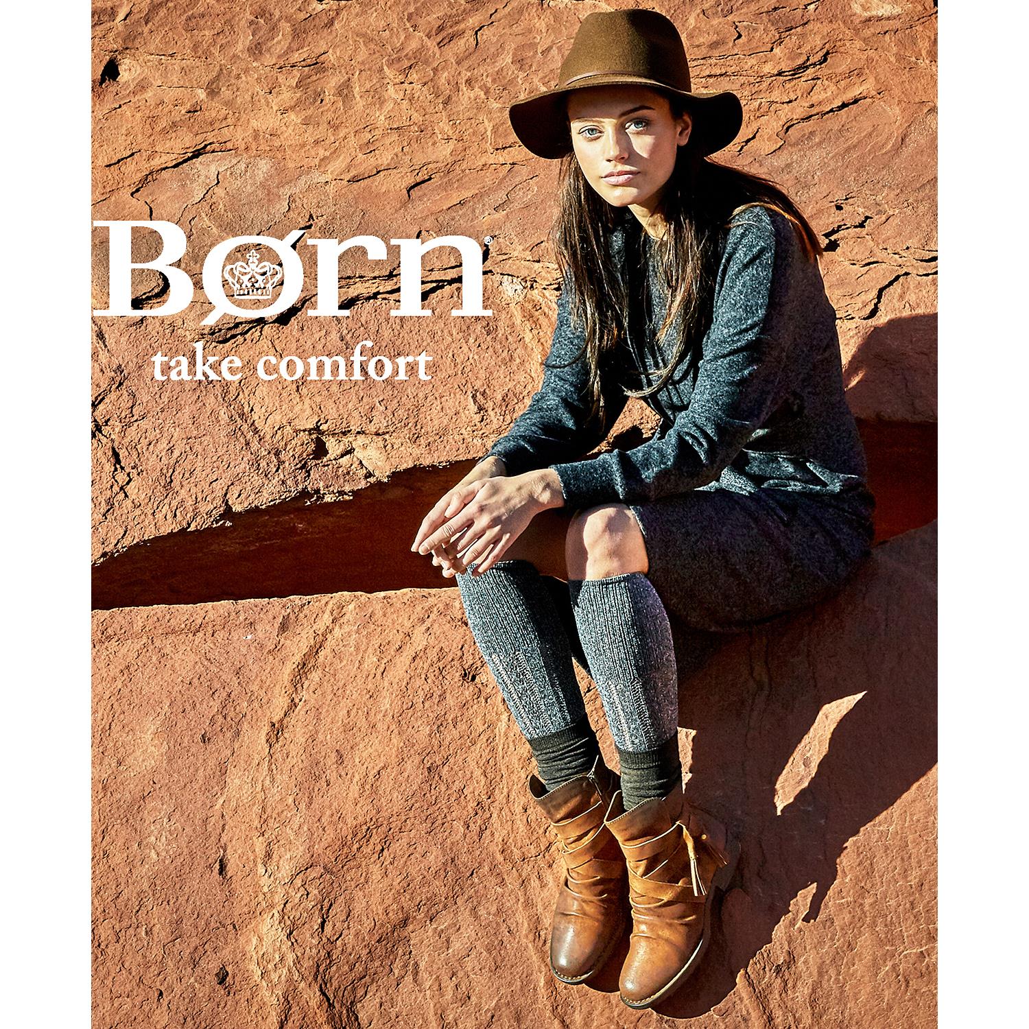 Women's Born Eton Taupe Distressed Suede