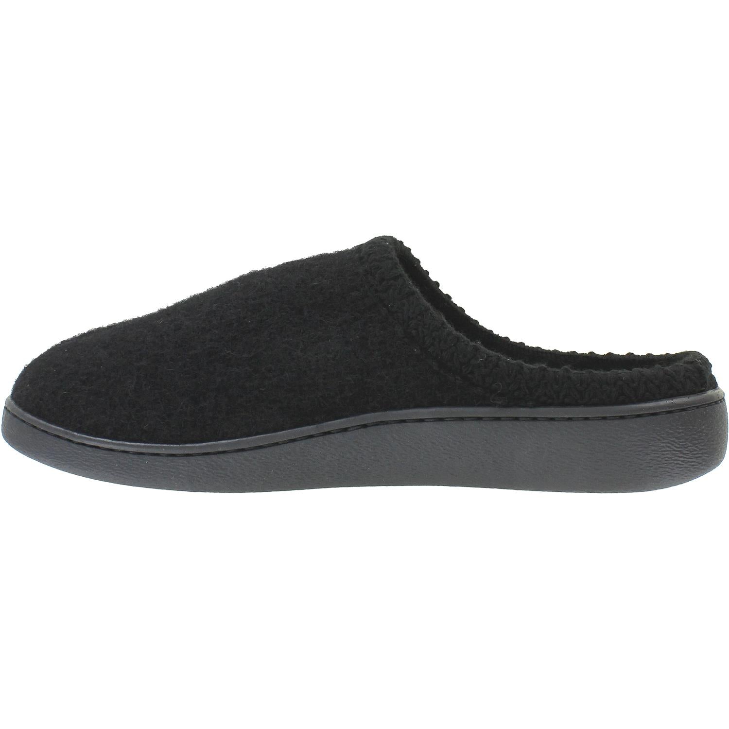 Haflinger AT Unisex Wool Slippers Black Wool