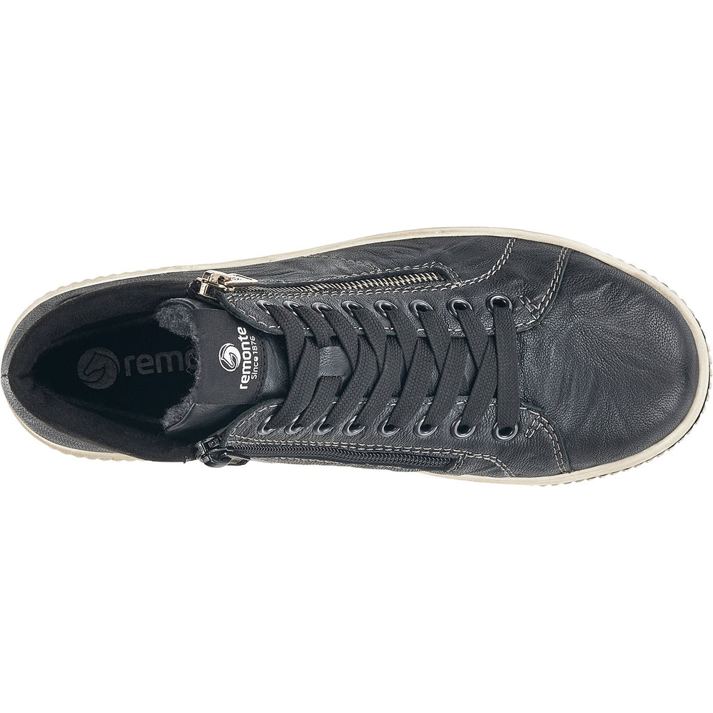 Remonte D0772-01 Maditta 72 Women's Sneakers Black Leather