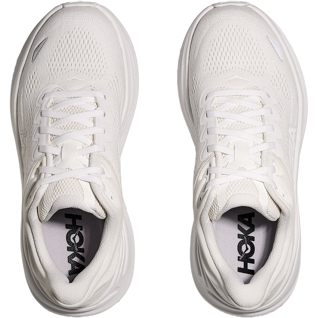 HOKA Bondi 9 White (Neutral Support) Women's Athletic Shoes White /White