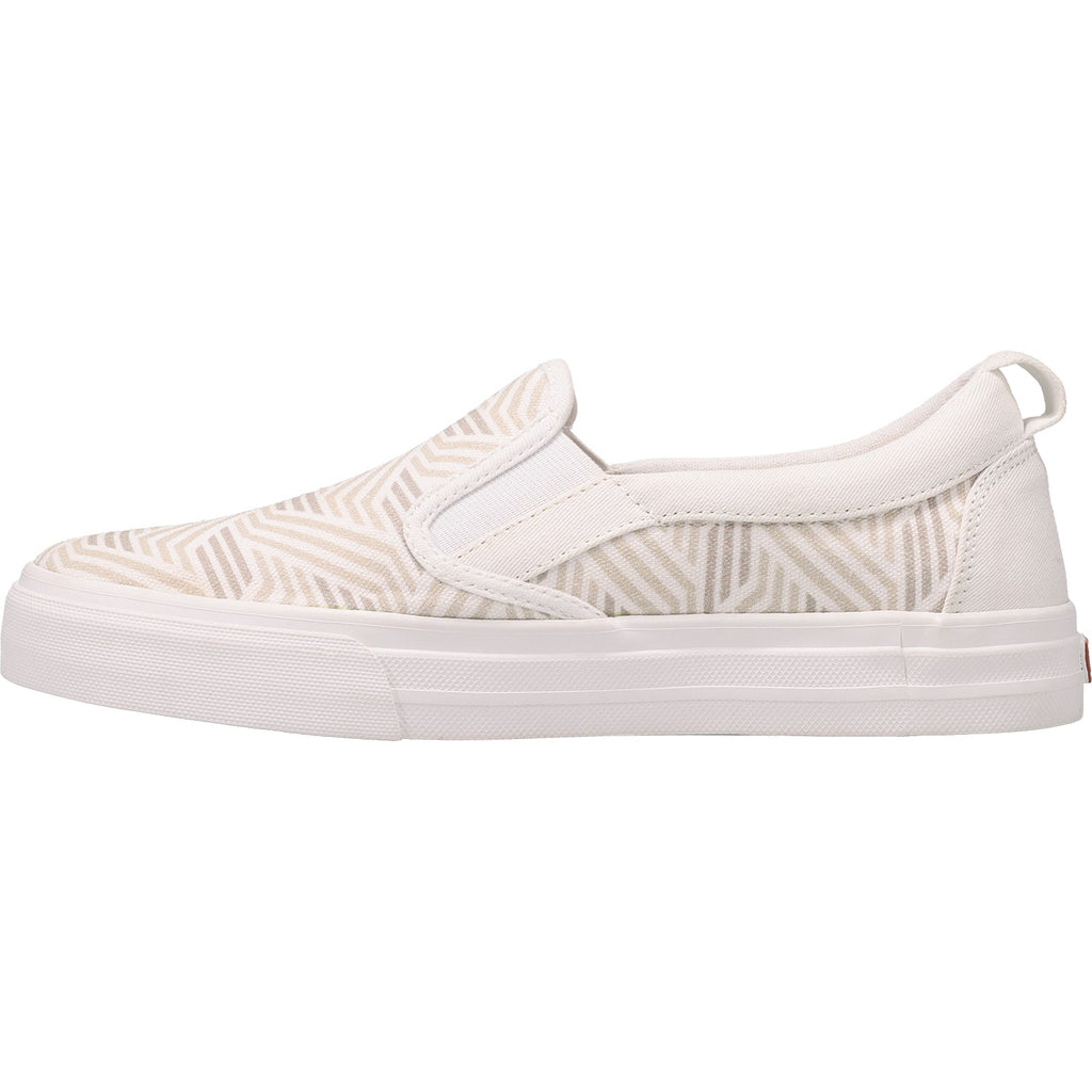 Taos Rubber Soul Women's Sneakers Geo Print White Canvas