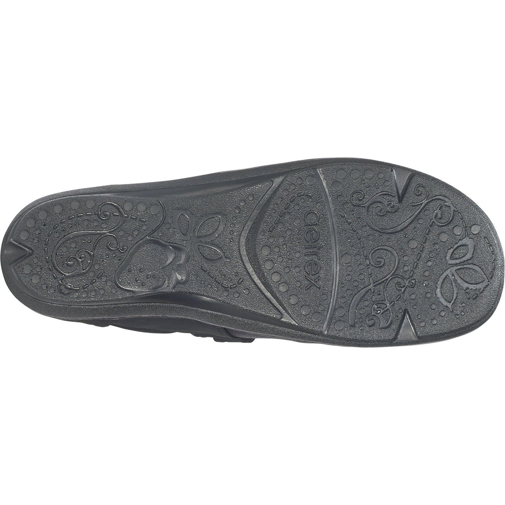 Aetrex Helen Women's Mary Janes Black Stretch Fabric