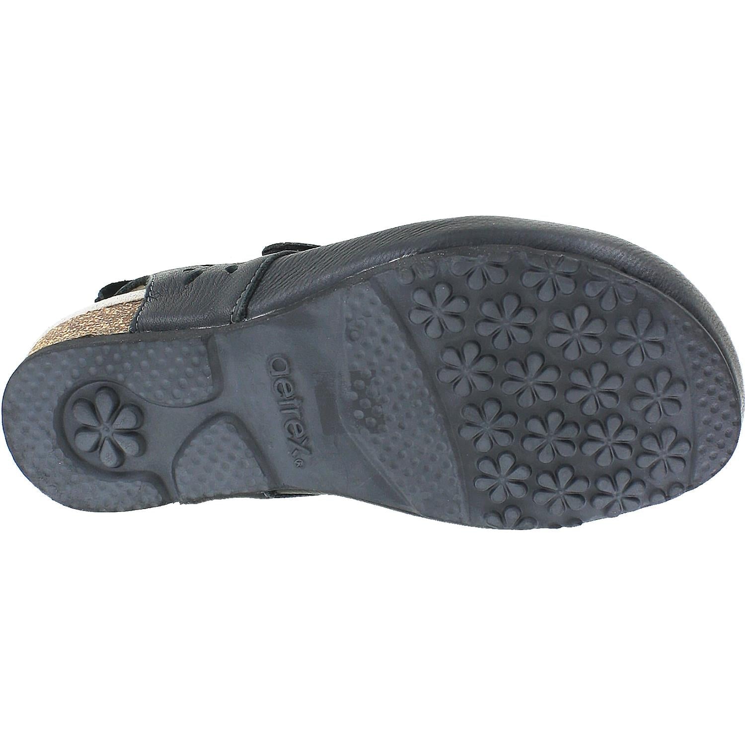 Aetrex Cheryl Women's Sling Back Mary Janes Black Leather