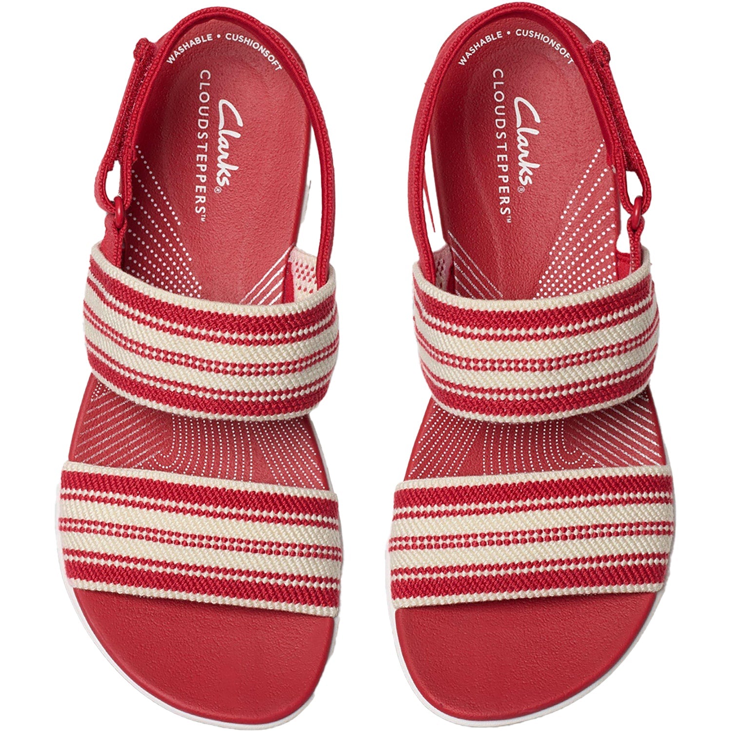 Clarks Cloudsteppers Arla Stroll Women's Sandals Cherry Combi Knit Synthetic