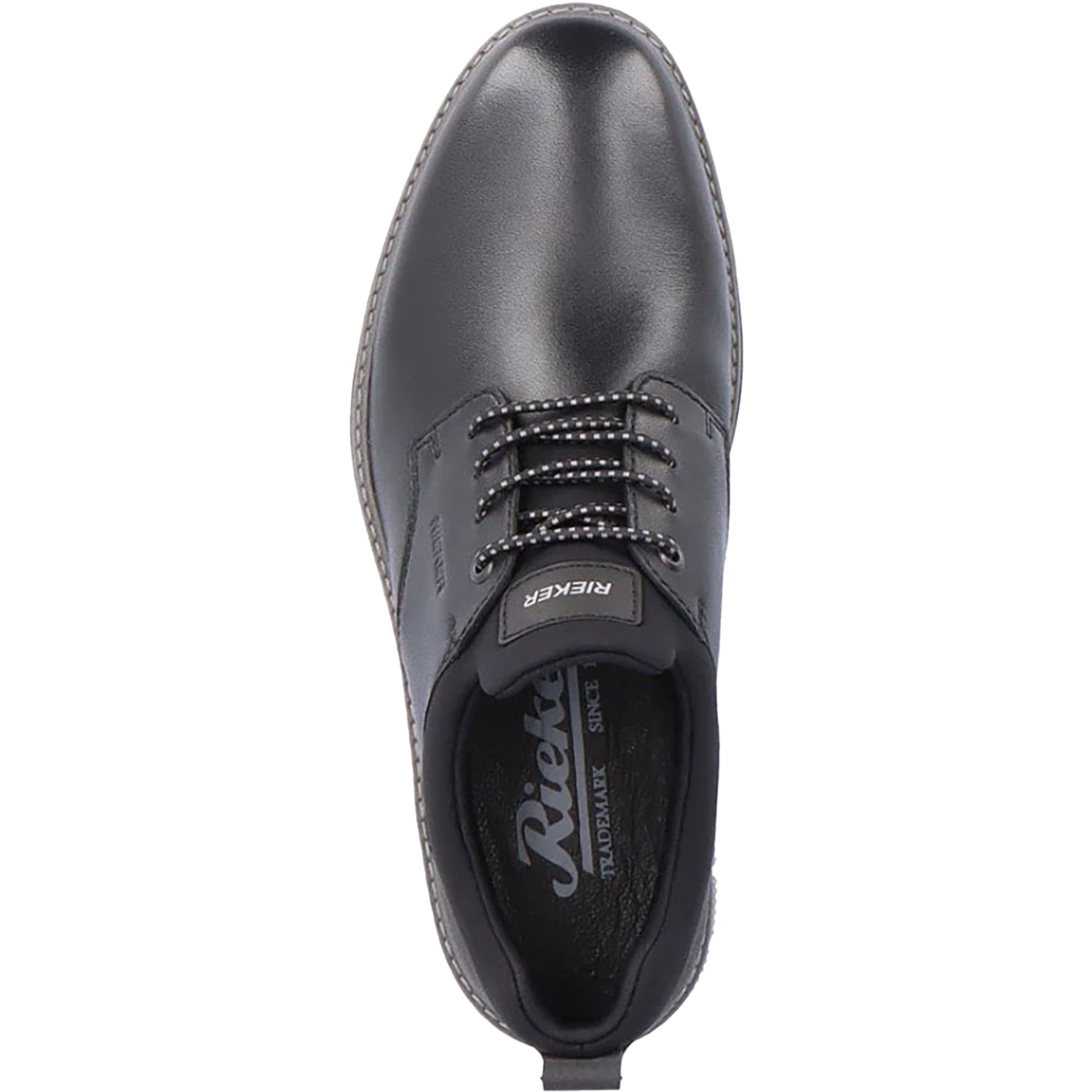 Rieker 14454-01 Men's Dress Shoes Black/Black/Black Leather