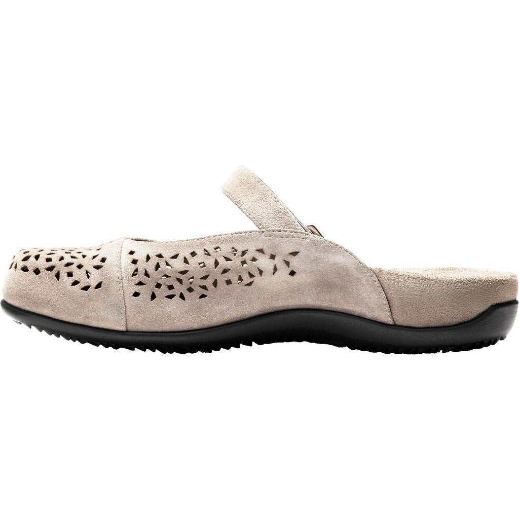 Vionic Lidia Women's Slip On Mules Grey Leather