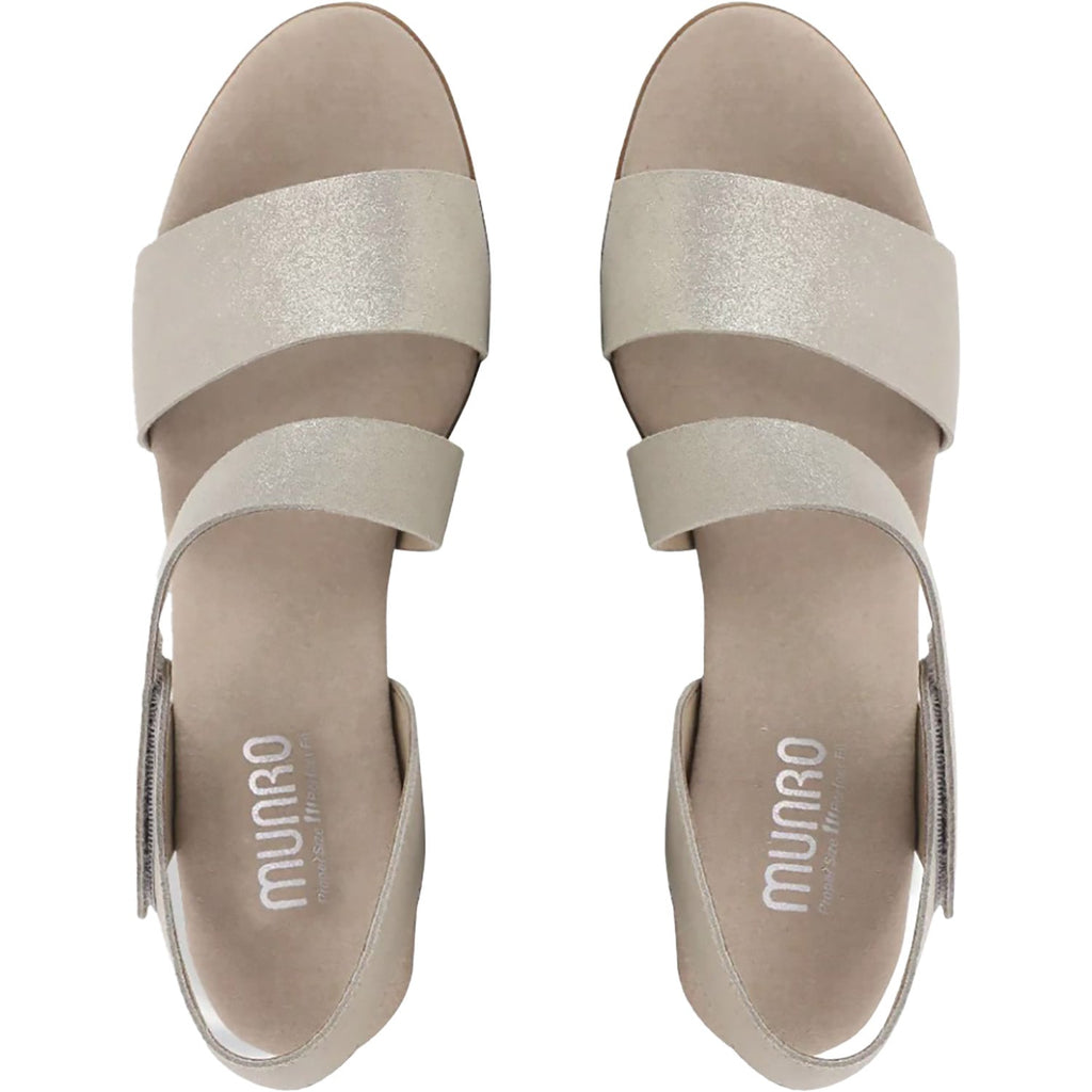 Munro Lucia Women's Dress Shoes Champagne Shimmer