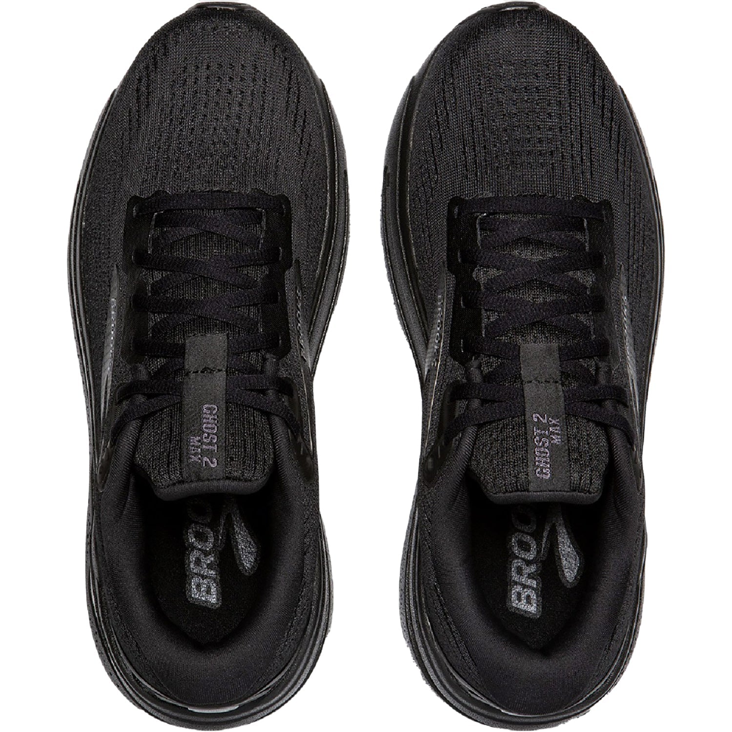 Brooks Ghost Max 2 (Neutral Support) Men's Running Shoes Black/Black/Ebony Mesh