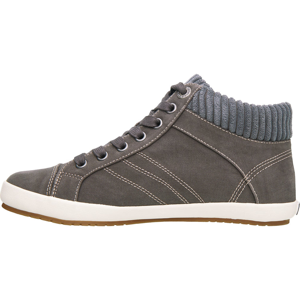 Taos Startup Women's High Top Sneakers Graphite Distressed Canvas