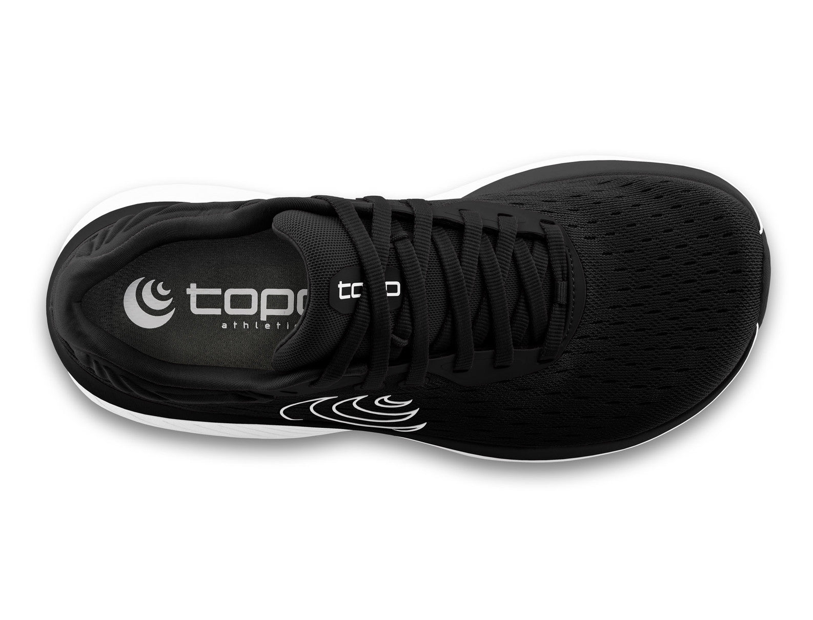 Topo Atmos (Neutral Support) Women's Athletic Shoes Black/White Mesh