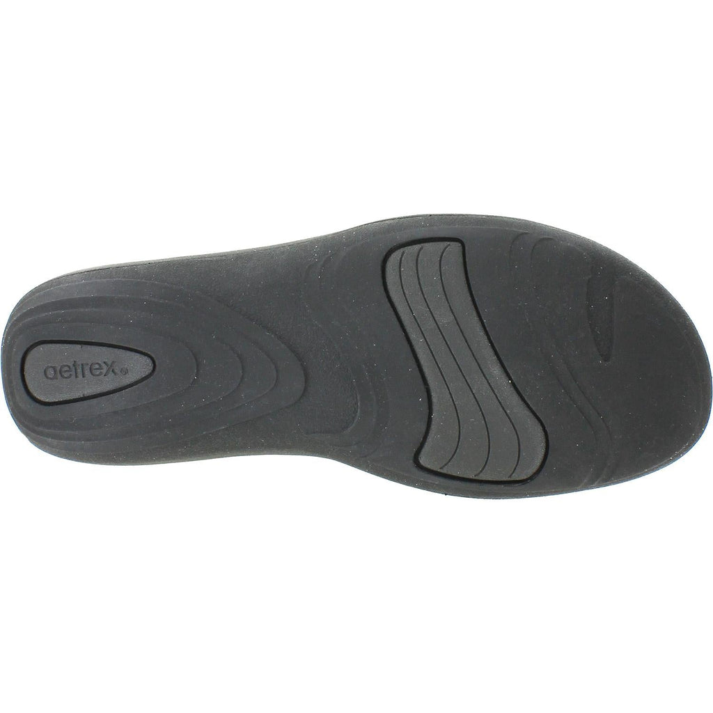 Aetrex Karina Women's Slip On Shoes Black Leather