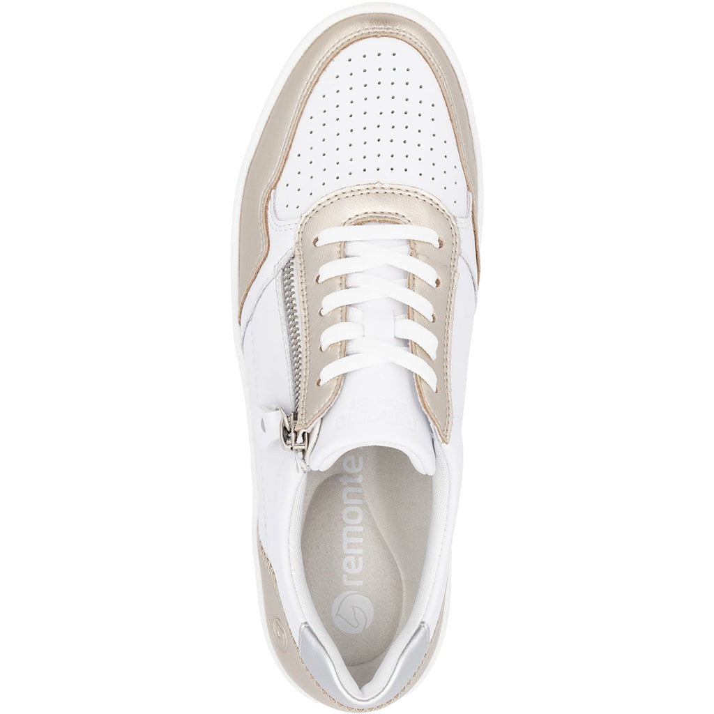Remonte DOJ05-81 Kendra 01 Women's Sneakers Pale Gold/Weiss/Silver